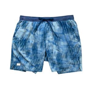 Under Armour Training Shorts Mens 2XL XXL Blue Loose Drawstring Tie Inner Lined